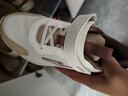 鸿星尔克（ERKE）童鞋男女童密网跑鞋新品大小童运动鞋【鸣鸥】微晶白/桦木色36 实拍图