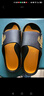 回力运动拖鞋男浴室内户外不易滑厚底凉拖鞋HL39391黑黄色39-40码 实拍图