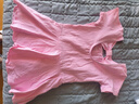 艾舞戈儿童舞蹈练功服女童芭蕾舞服中国舞跳舞裙短袖开档 粉色 120码 实拍图