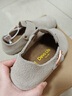 Devo的沃软木勃肯鞋男女同款单鞋绒面复古包头鞋情侣文艺休闲鞋 66008 灰色反绒牛皮 34 实拍图