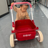 kidpop宝宝学步车可调速婴儿多功能手推车防侧翻助步车周岁礼物 活力红 实拍图
