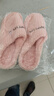 小熊小兔新款秋冬季情侣保暖学生男拖鞋女厚底防滑外穿居家棉拖鞋 小熊小兔棉拖-粉色 36-37 适合35-36 实拍图