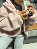 嘟嘟家宝宝连帽外套加厚冬装小童抓绒上衣韩版儿童冬季上衣童装保暖冬装 香芋粉 110 实拍图