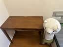 小屋木语实木窄书桌简约家用电脑桌学生卧室学习桌成人办公桌小户型写字桌 胡桃色单桌【加粗加厚】 60x40x75cm【单抽屉】 实拍图