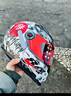 LS2摩托车头盔男女全盔四季赛车防雾3C跑盔卡丁车四季安全帽FF358 黑红蓝疯狂(赠防雾贴+头套) XXL(建议59-60头围） 实拍图