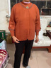 俞兆林（YUZHAOLIN）2026新款妈妈本命年过年衣服洋气两件套中老年毛衣针织开衫外套厚 橘色两件套 2XL 建议125-135斤 实拍图