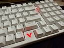 雷柏（Rapoo）V500PRO-98升级款 98键有线背光机械键盘 炫酷RGB侧灯游戏吃鸡办公全键无冲可编程键盘 白色红轴 实拍图