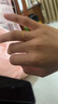 周六福5G工艺波纹戒黄金戒指女38妇女节礼物计价AW015681 11号 约0.64g 实拍图