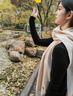 恒源祥围巾女秋冬季羊毛保暖女士围脖披肩送老人妈妈生日礼物妇女节礼盒 实拍图