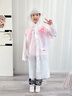 牧萌（moremerry）儿童雨衣男女童学生上学带书包位雨披 维尔兔 2XL  实拍图