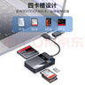 川宇USB/TypeC多功能读卡器3.0高速支持CF/SD/TF/MS相机监控记录仪存储卡 电脑苹果17/iPad/安卓手机 实拍图