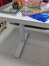 月康曼升降茶几餐桌两用多功能桌子工作台客厅家用办公桌实木书桌电脑桌 120*60*高51-75（白腿+暖白色） 工型腿 实拍图