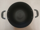 苏泊尔（SUPOR）炒锅双耳炒锅铁锅深型平底无涂层铸铁炒锅燃气电磁炉通用加深加大 32CM(适合2~5人)  32cm 实拍图