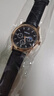 正品男士手表高档休闲石英表简约气质男表皮带高颜值罗马时尚腕表 黑色运动款 实拍图