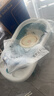 十月结晶婴儿洗澡盆新生儿大号可折叠智能感温格洛里蓝浴盆浴网浴垫3件套 实拍图
