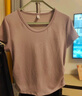 森马（Semir）短袖t恤女短款修身圆领内搭25夏凉感收腰V领上衣辣妹109325100006 实拍图