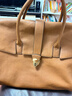 裘真手提公文包女士复古大容量通勤头层植鞣牛皮包包植鞣牛皮 大象灰-加大号 实拍图