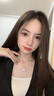 森之恋足银999项链女银锁吊坠平安锁长命锁小众高级感锁骨链送女人礼物 银白色+精美礼盒+代写贺卡 实拍图