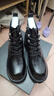 达芙妮马丁靴女加绒小短靴英伦百搭增高粗跟高跟女靴4623607053黑色37 实拍图