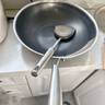 赫巴兹（HZIB）德国不粘锅316不锈钢炒锅炒菜锅具少油烟平底炒锅电磁炉燃气通用 双面屏+玻璃盖内径32外径 34cm 实拍图