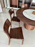 致典 北美黑胡桃餐椅 极简轻奢实木椅子简约靠背书椅北欧设计师休闲椅 餐椅【单把】电商款 北美黑胡桃木家具 实拍图