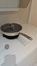 京严钛钢陶瓷小煎锅平底锅不粘锅家用牛排煎锅煎蛋锅煎饼锅电磁炉煎盘 【适用3-6人】煎炒两用带盖 28cm 一锅多用｜轻烟少油｜拒绝粘黏 实拍图