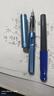 晨光（M&G）文具学生钢笔0.38mmEF明尖 可换3.4口径墨囊 正姿写字（不含墨囊）单支装珠光蓝AFPY522325 实拍图