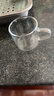 玻璃彩色把手杯品茗杯花茶套装茶杯防爆耐热小把杯100ml 透明颜色单只装100ml 实拍图