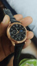 【网红爆款】商务腕表石英运动表休闲皮带男女手表 黑色 实拍图