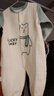 舒贝怡婴儿衣服新生儿连体衣纯棉周岁宝宝爬爬服春秋满月保暖哈衣绿80 实拍图