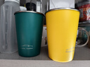 京东京造不锈钢水杯 马克杯 家用户外便携轻量水杯子套装闪电黄两个装 实拍图