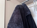优衣库女装男装长绒摇粒绒拉链茄克/长袖外套夹克470137 459794 470137/09黑色 2XL 实拍图