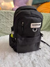 回力双肩包男士2025新款百搭大容量大学生背包女生简约初中生高中书包 黑色【带绿绳子挂件】 实拍图