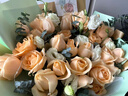 领香鲜花速递香槟玫瑰花束送女友老婆生日礼物全国同城配送 33朵香槟玫瑰花束 实拍图