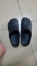 利达妮（TZLDN）厚底洞洞鞋男士夏季外穿沙滩凉鞋防滑防臭eva包头拖鞋手术室专用 沉稳黑 42 -43【标准码】 实拍图