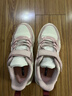 鸿星尔克（ERKE）童鞋女童中大童弹力加棉魔术贴儿童运动慢跑鞋橡芽白/雾粉37 实拍图