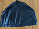 【舒适透气】游泳帽男女通用舒适高弹不勒头成人中老年时尚泳帽 黑色涤纶单线泳帽+鼻夹耳塞 实拍图