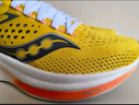Saucony索康尼驭途17跑鞋男减震透气训练鞋跑步运动鞋子RIDE17 黄灰112 42.5 实拍图