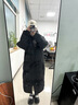 断码羽绒服长款过膝冬季2025新款韩版情侣男女宽松学生中戏爆外套 黑色 男女同款 XL 适合120到130斤穿 实拍图