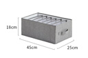 EACHY衣服裤子收纳盒子衣柜收纳神器分隔牛仔裤收纳箱 深灰-7格 实拍图
