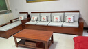 辰娅 沙发 胡桃木实木沙发组合现代中式客厅冬夏两用贵妃储物木家具 五人位+贵妃榻+茶几+茶水柜 实拍图
