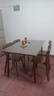 迪玛森实木餐桌家用餐桌椅组合小户型现代饭桌橡胶木餐厅长方桌餐桌 胡桃色【全实木】现货速发 130cm 【宽80CM】一桌四椅 实拍图