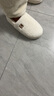 京东京造【厚底防滑】棉拖鞋女秋冬拖鞋室内居家毛拖保暖全包冬日白38-39 实拍图