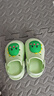 牧童儿童拖鞋夏男宝宝洞洞鞋软底女童卡通洗澡婴幼儿家居鞋奶龙绿140 实拍图