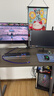 乐歌电竞桌电动升降电脑桌站立电脑桌书桌家用写字桌E2灰胡桃木色1.6m 实拍图