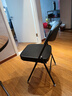天坛天坛家具7469折叠椅 金属会议喷塑软椅办公餐椅 国货老牌经典系列 喷塑椅（黑色） 2把 实拍图