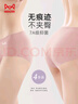 猫人【无痕冰丝裸感裤】纯棉100%棉抑菌底裆内裤女4条装夏季女士内裤 实拍图