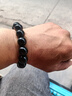 石玥珠宝精品14mm黑玛瑙手串本命年转运珠手链男女士款 水晶玛瑙 实拍图
