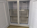 志高十字门冰箱大容量对开门四门多门家用超薄嵌入风冷无霜电冰箱 【一级能效 直冷节能】十字门406L白色 实拍图