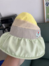 MINI TUTUYA宝宝防晒帽婴儿帽子夏季儿童遮阳帽1-2-3-6岁女童帽6-12个月春夏 撞色大檐-薄荷 S码：帽围46-50cm，建议8月-3岁 实拍图